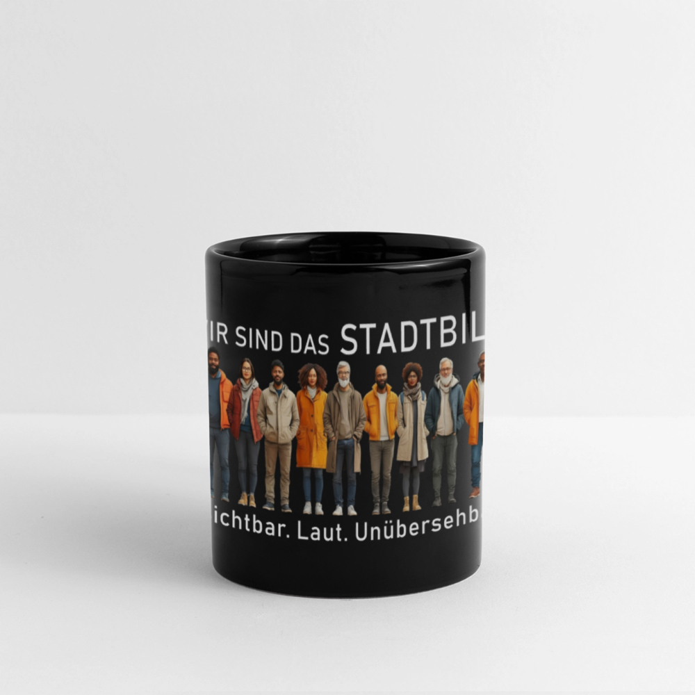 „WIR SIND DAS STADTBILD Tasse – diverse Gruppe mit urbanem Statement“