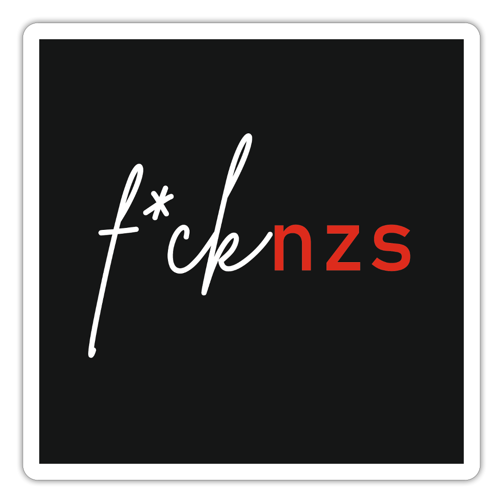 Sticker „FCK AFD“ – Vinyl, Statement gegen Rechtsruck - Mattweiß