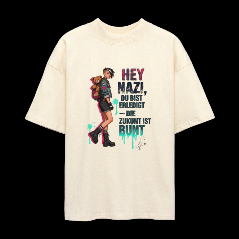 Stanley/Stella Oversized Unisex Bio T-Shirt Blaster - Weißgrau