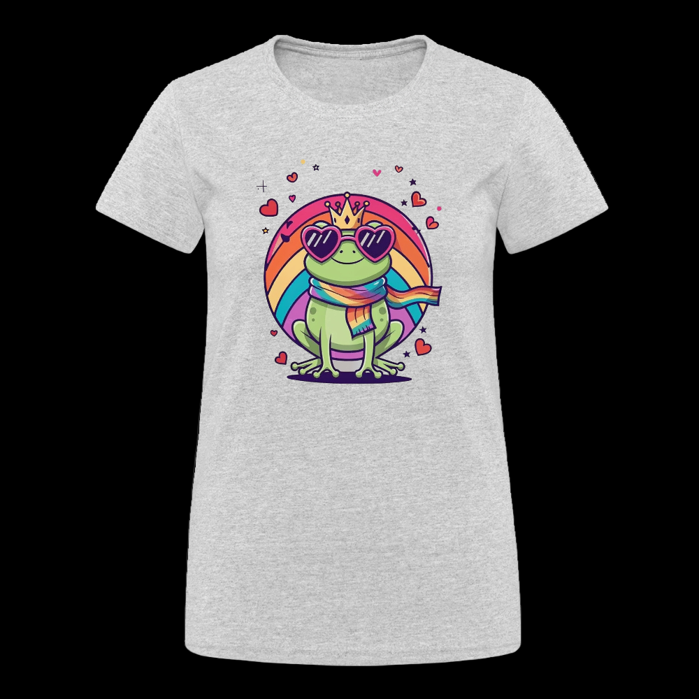 Women’s Gildan Heavy T-Shirt Peace Not War - Grau meliert