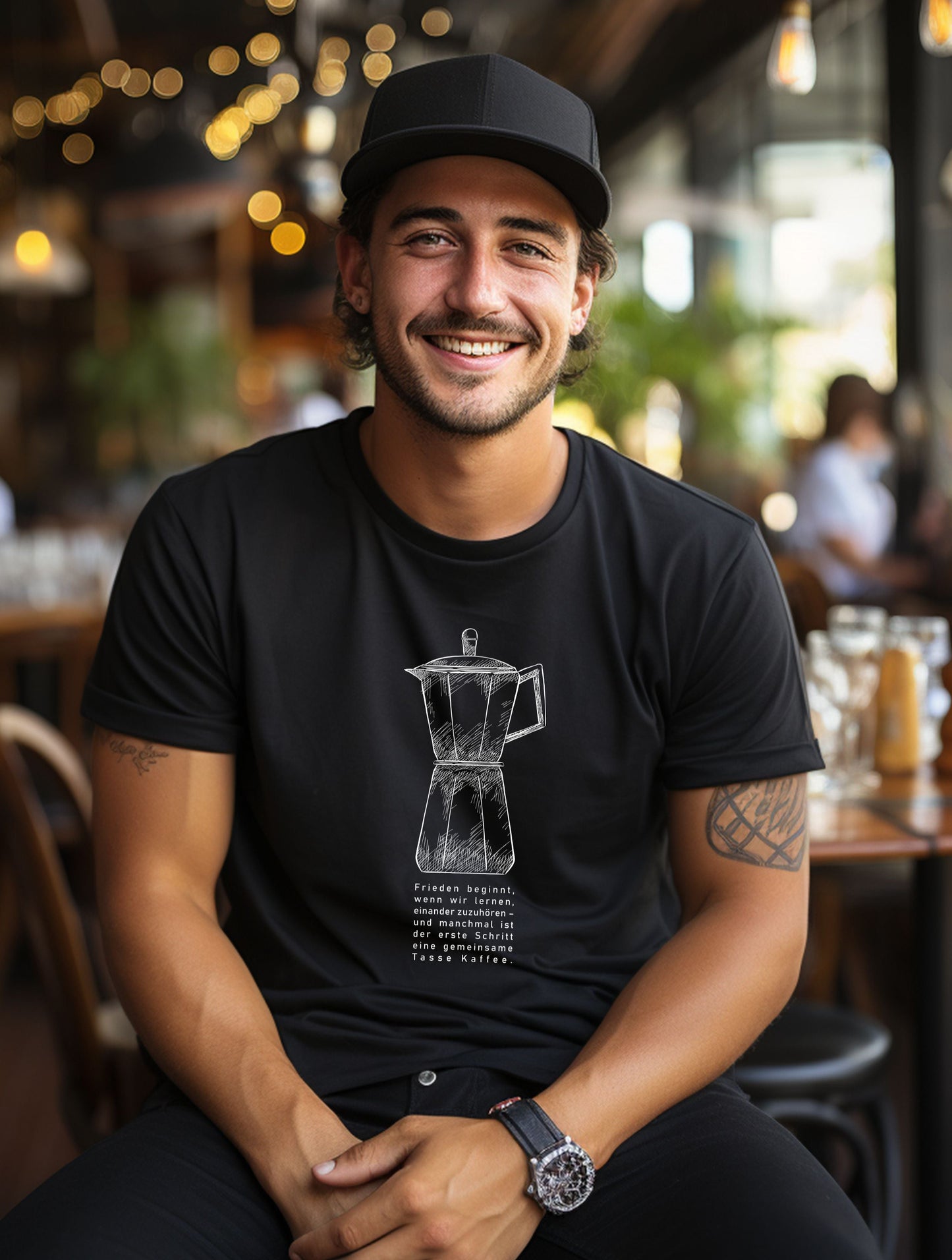 T-shirt "Plus jamais c'est maintenant" imprimé en sérigraphie de haute qualité