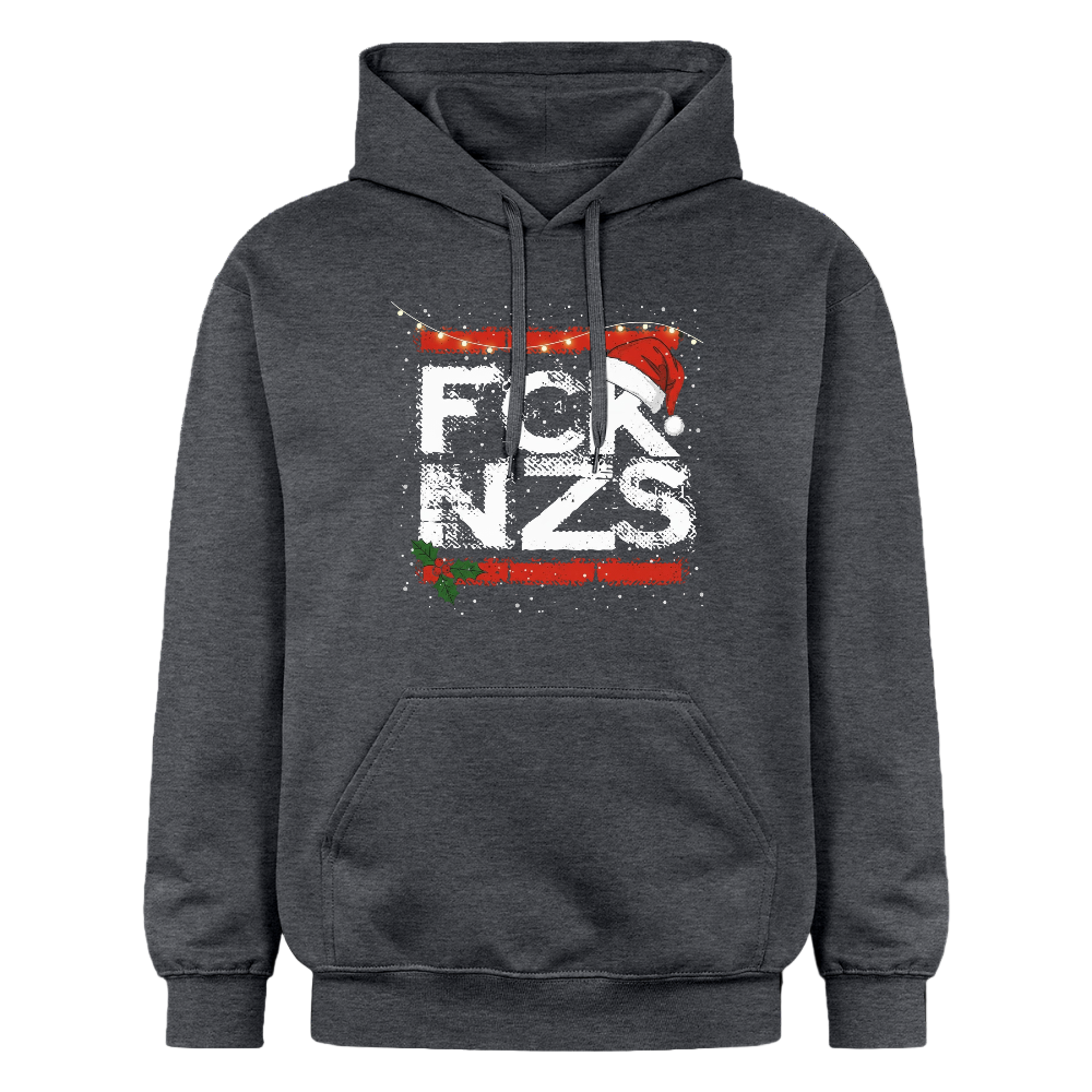 Dunkelgrau meliert Setze ein klares Zeichen gegen Hass: Unser FCK NZS Weihnachts-Hoodie verbindet Haltung mit Humor – für ein festliches Statement voller Demokratie.