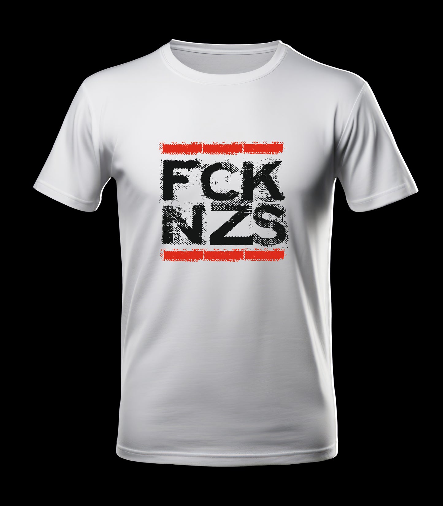 FCK NZS T-Shirt bedruckt mittels hochwertigem Siebdruck - Das kreative Statement