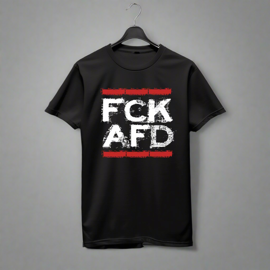 FCK AFD T-Shirt bedruckt mittels hochwertigem Siebdruck - Das kreative Statement