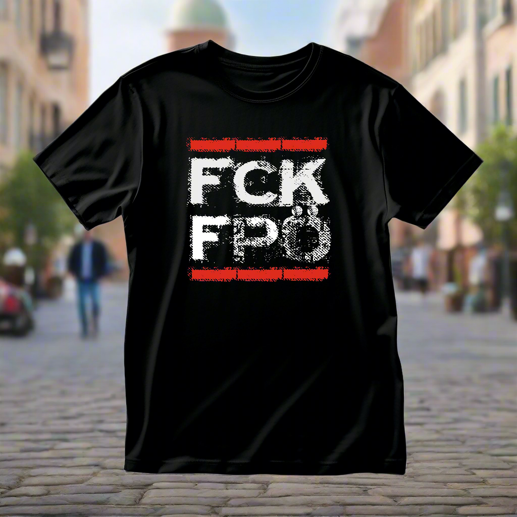 FCK FPÖ T-Shirt bedruckt mittels hochwertigem Siebdruck - Das kreative Statement