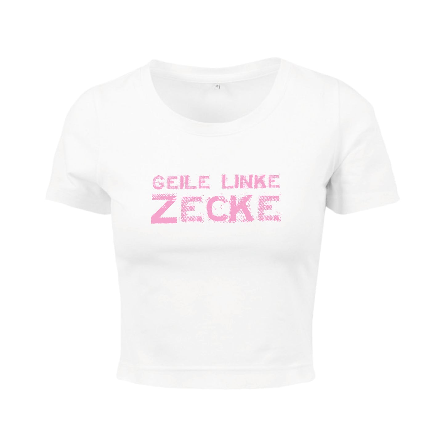 Weißes Cropped T Shirt Damen