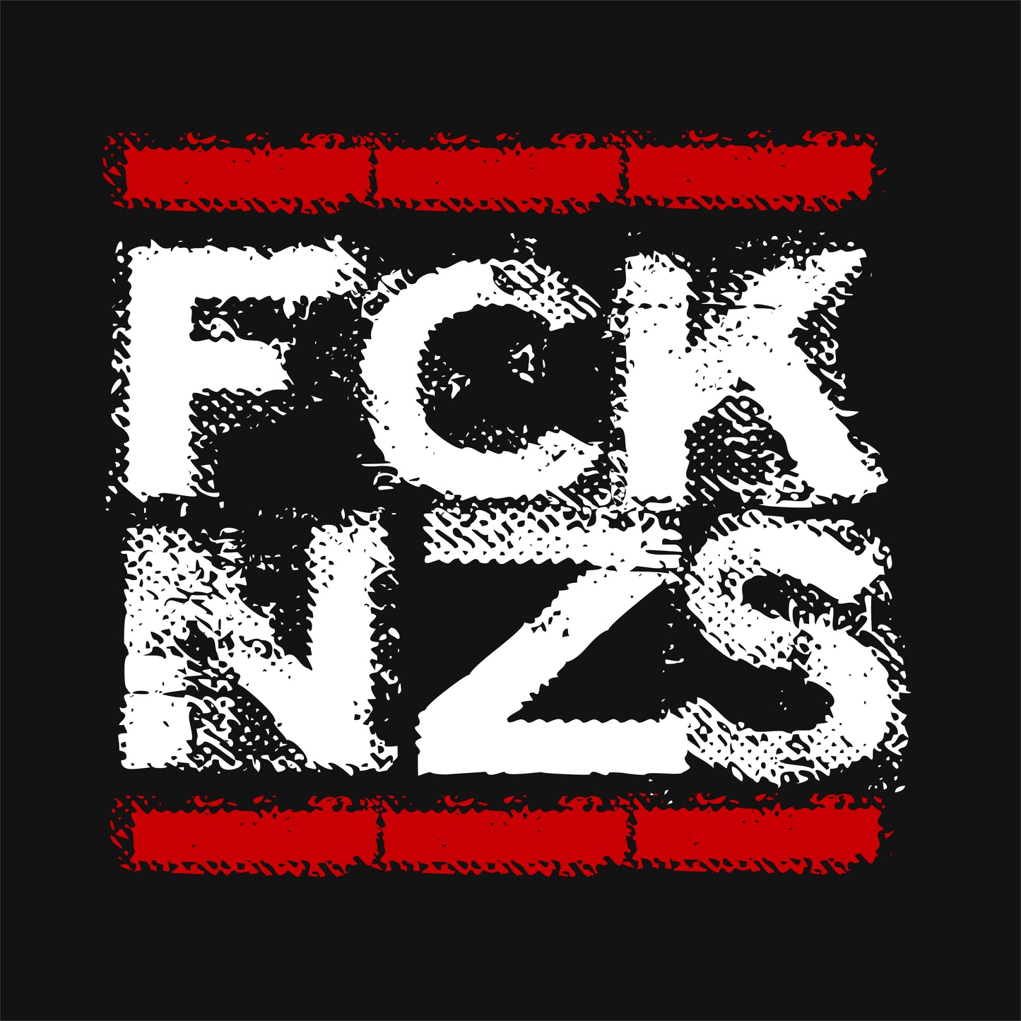 FCK NZS T-Shirt bedruckt mittels hochwertigem Siebdruck - Das kreative Statement