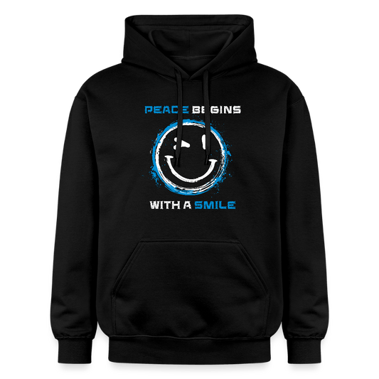 Hoodie Unisex "Peace begins with a smile" - Das kreative Statement