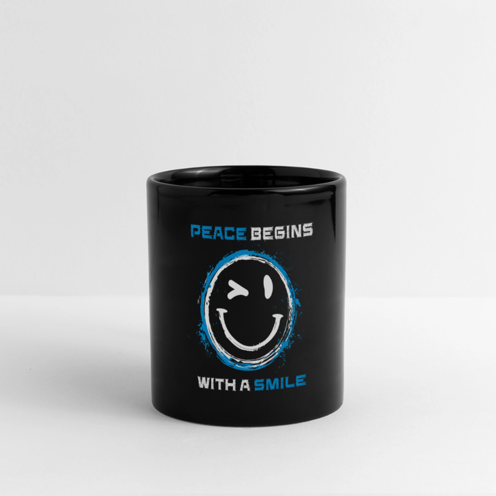 Kaffeetasse - Peace begins with a smile - Das kreative Statement