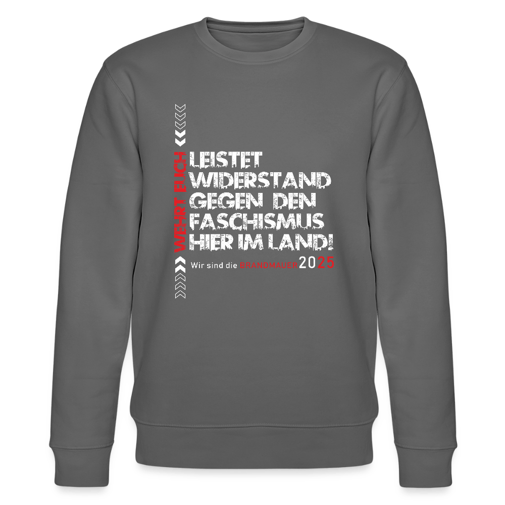 „Leistet Widerstand“ Unisex Bio Sweater| Statement gegen Faschismus - Das kreative Statement