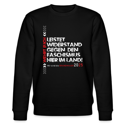 „Leistet Widerstand“ Unisex Bio Sweater| Statement gegen Faschismus - Das kreative Statement