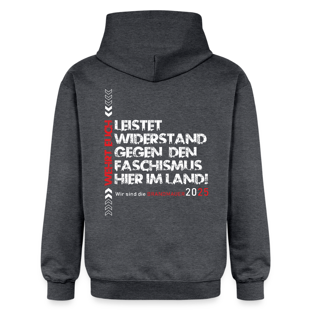 Leistet Widerstand“ Unisex Hoodie | Front - & Backprint - Das kreative Statement