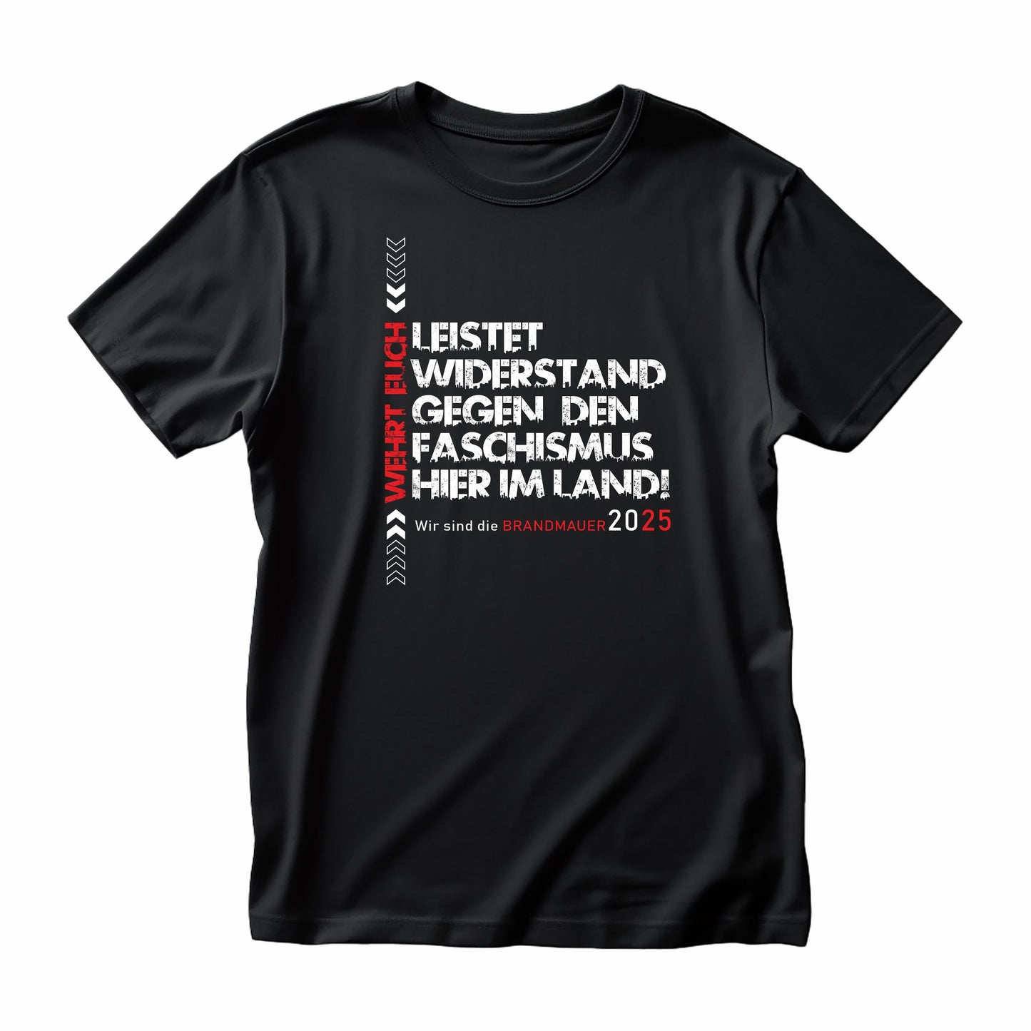 „Leistet Widerstand“ Unisex T-Shirt | Bio-Baumwolle | Siebdruck Statement gegen Faschismus