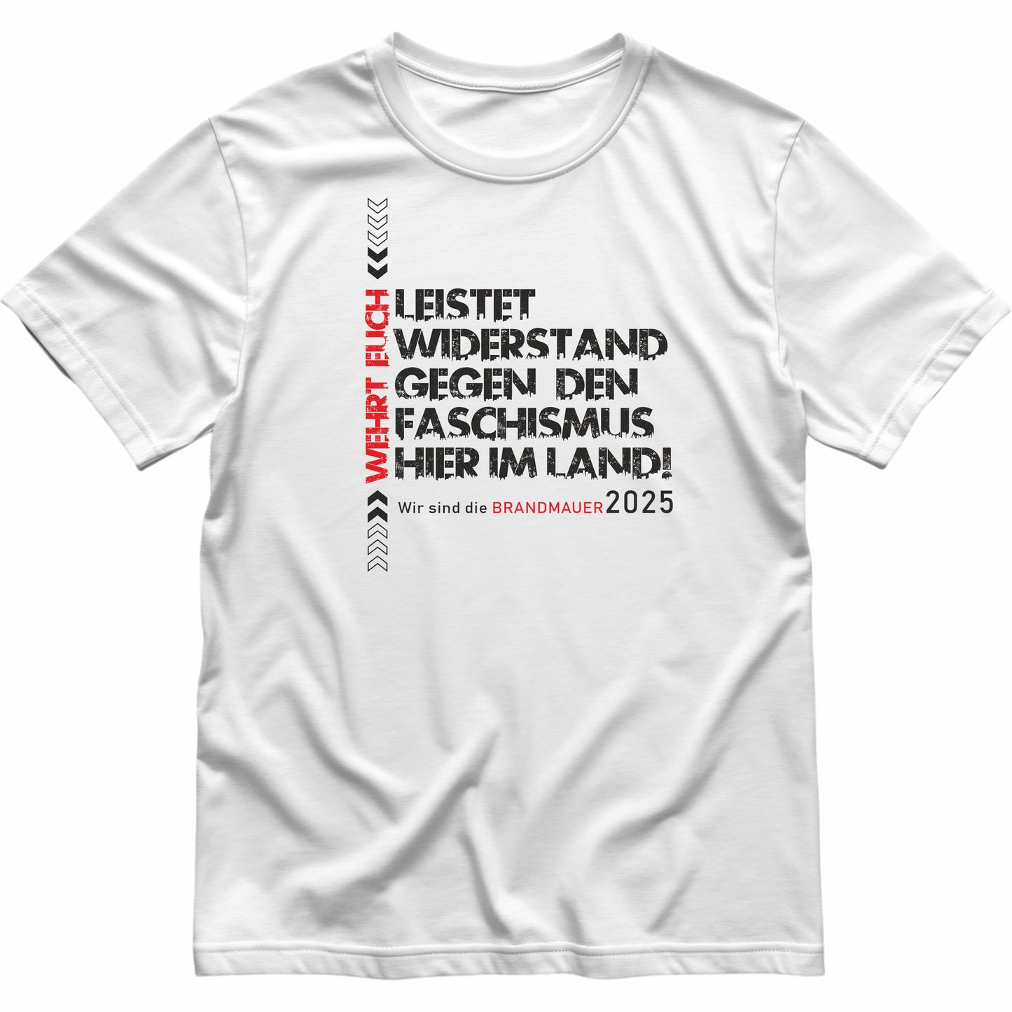 „Leistet Widerstand“ Unisex T-Shirt | Bio-Baumwolle | Siebdruck Statement gegen Faschismus