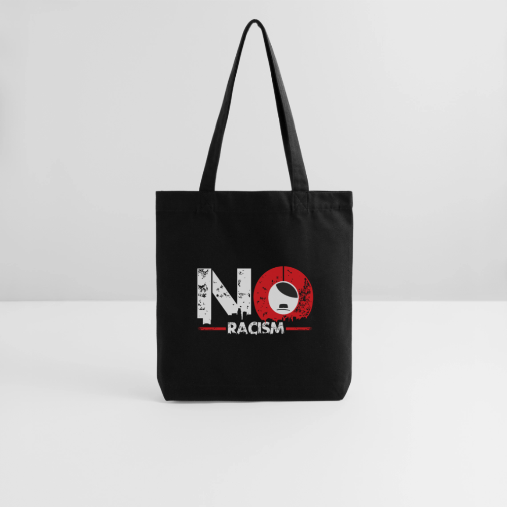 Recycelter Heavyweight Stoffbeutel - NO Racism - Das kreative Statement