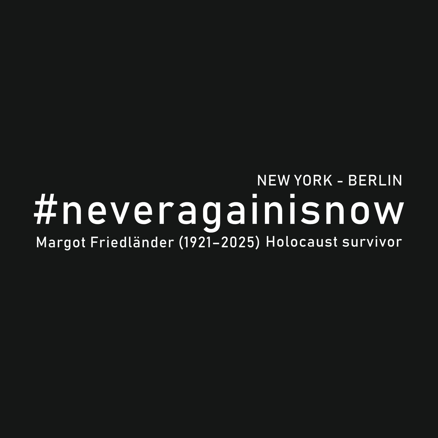 Unisex T-Shirt neveragainisnow - Das kreative Statement