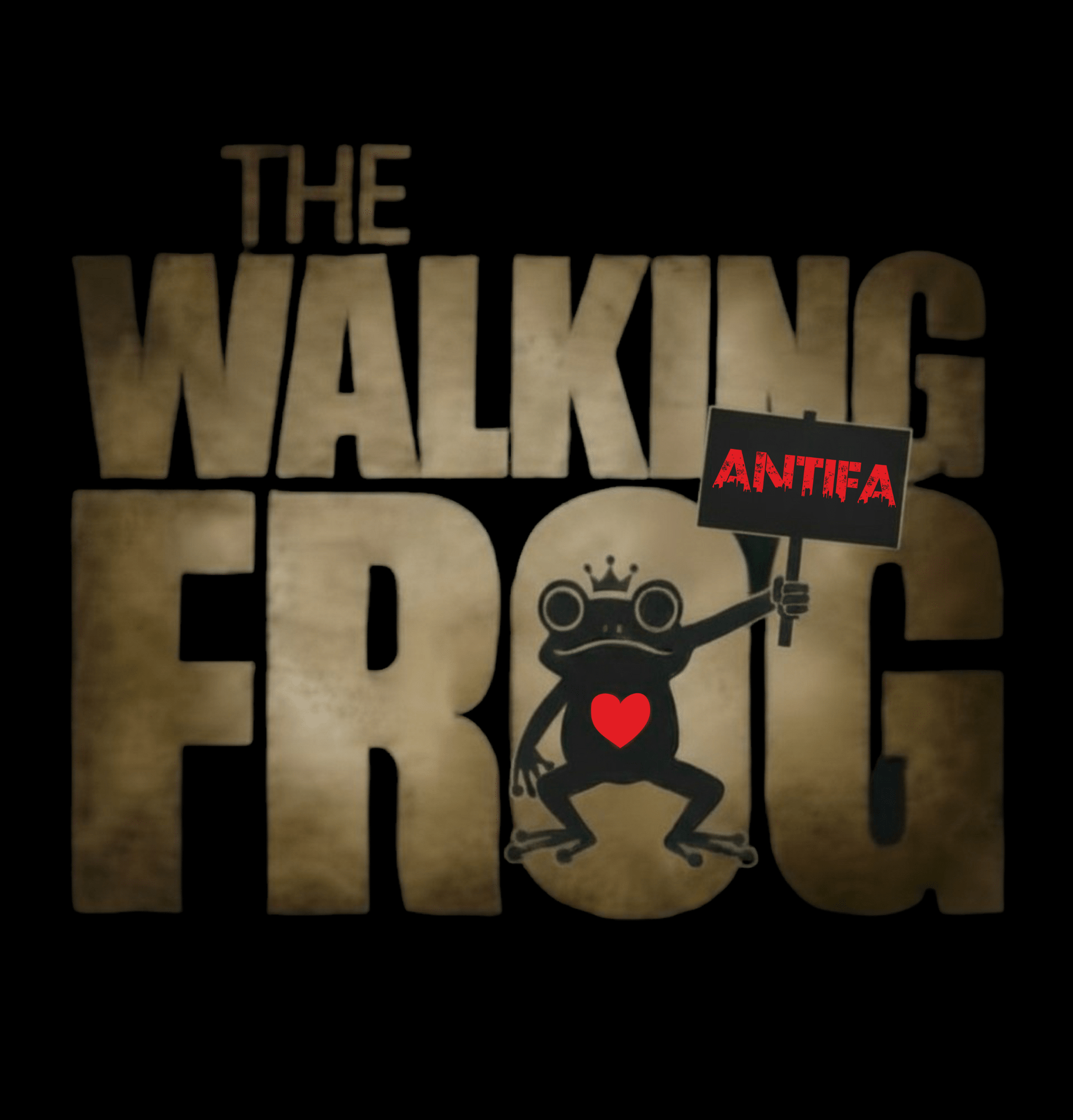 Unisex T-Shirt The Walking Frog – Antifa Statement Shirt - Das kreative Statement