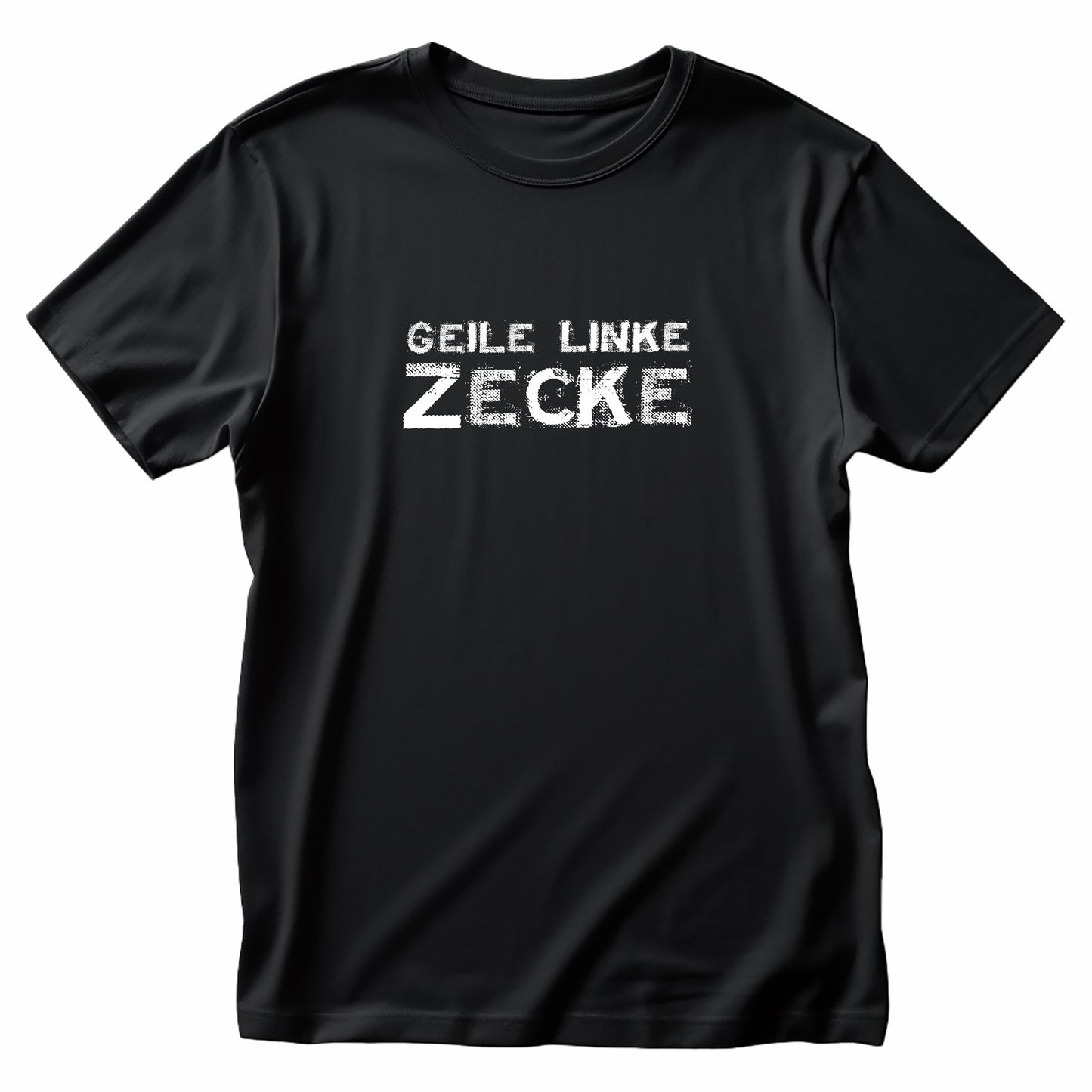 T-shirt Jack & Jones "Geile linke Zecke" trykt med højkvalitets serigrafi