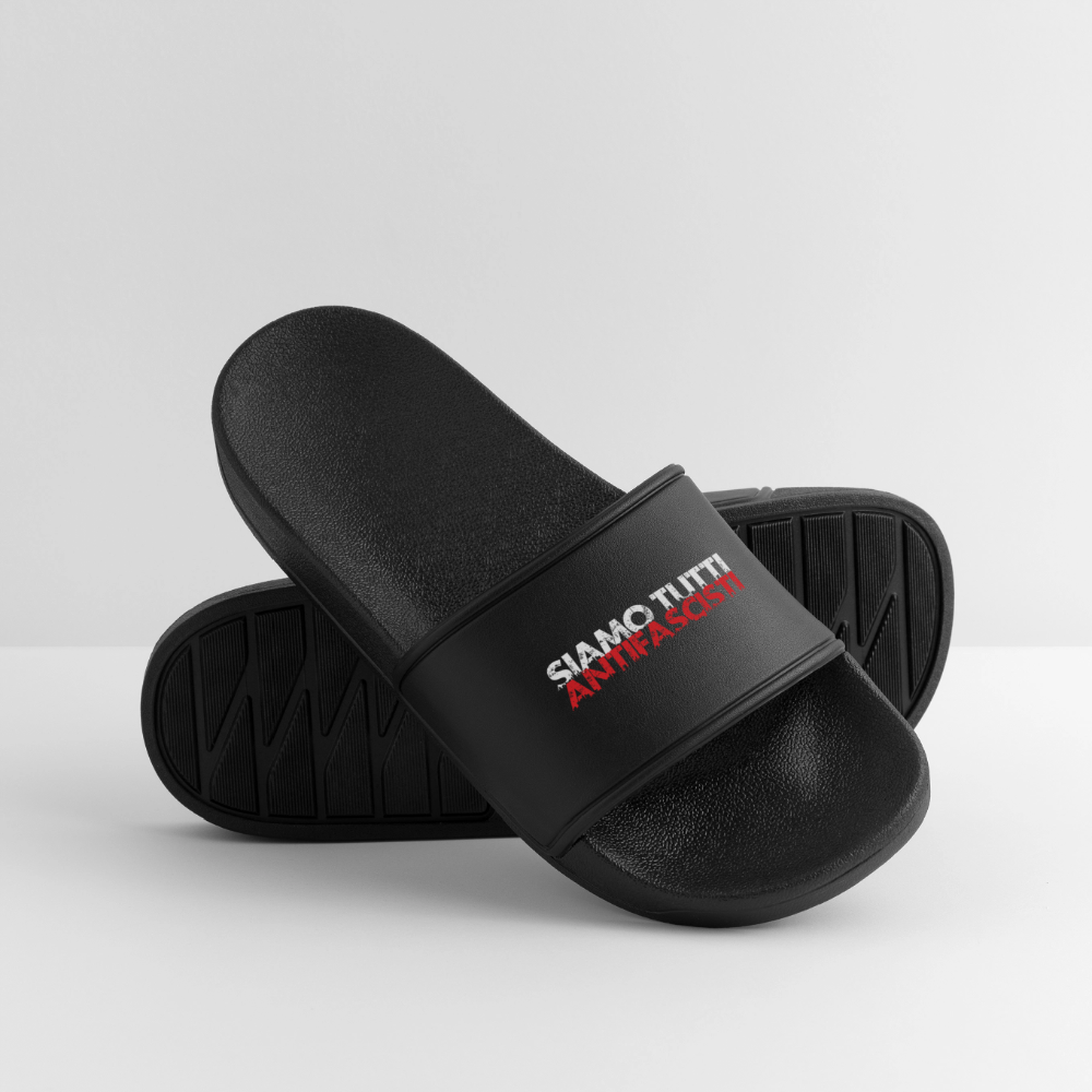 Unisex Badelatschen - Siamo Tutti Antifacisti - Schwarz