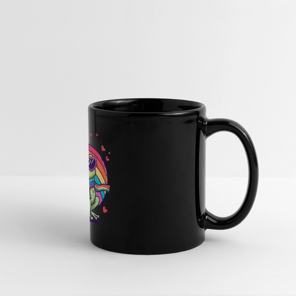 Regenbogen-Schal und Herzbrille, Pride-Hintergrund, 325 ml, kratzfest und UV-beständig“