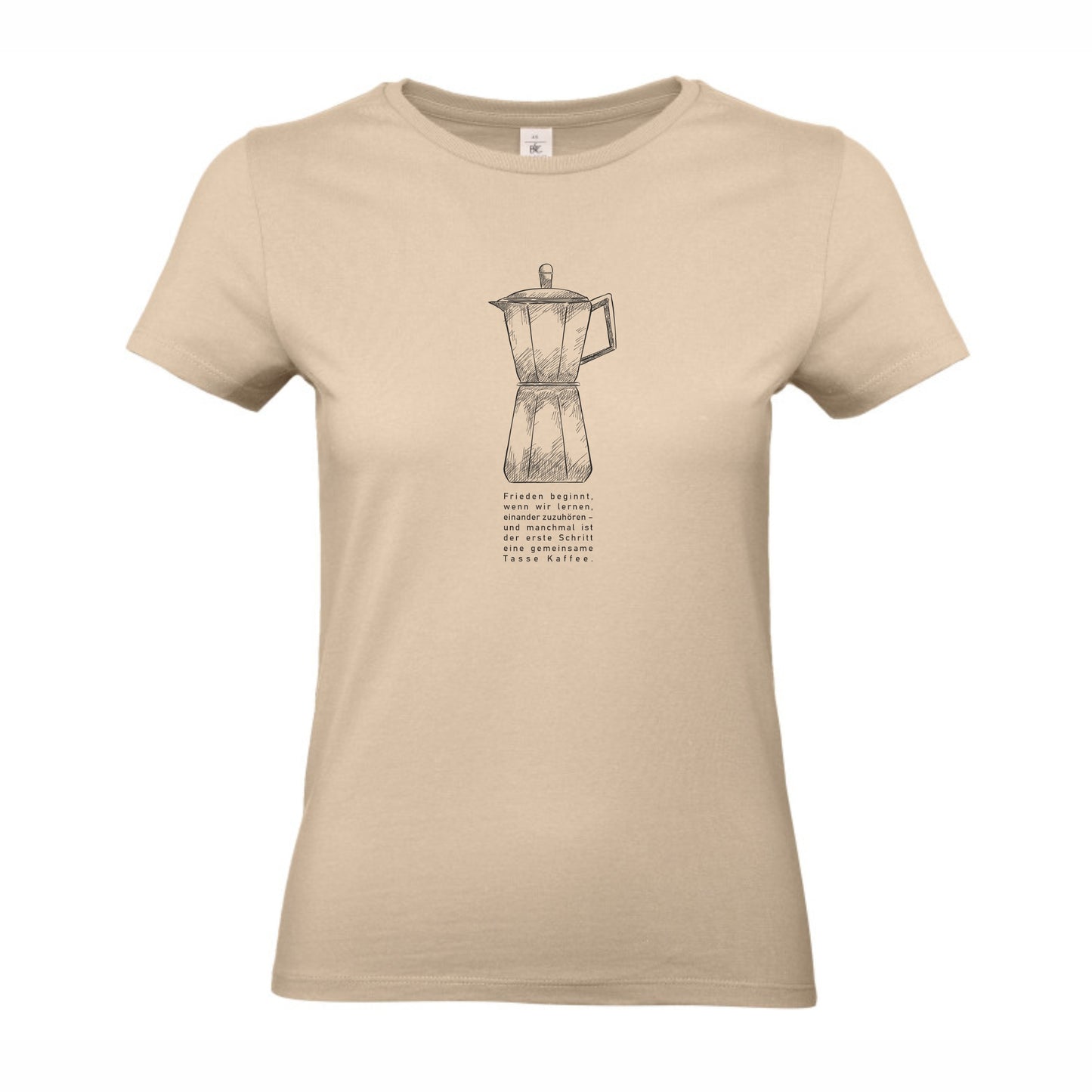 Dame T-shirt "Siamo tutti antifacisti" front print / screen print
