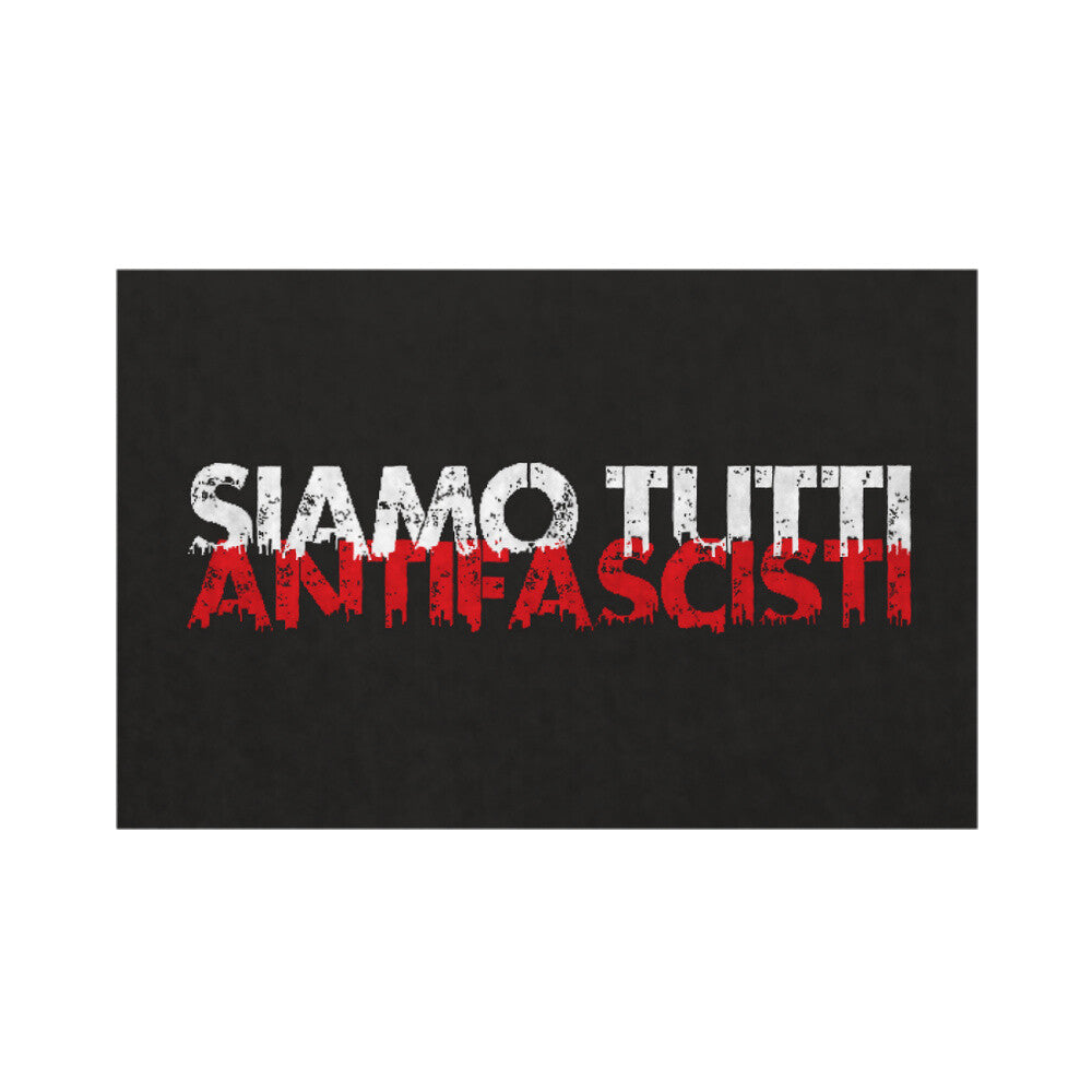 „Strapazierfähige Fußmatte mit politischem Print – Eingangsbereich mit Haltung“