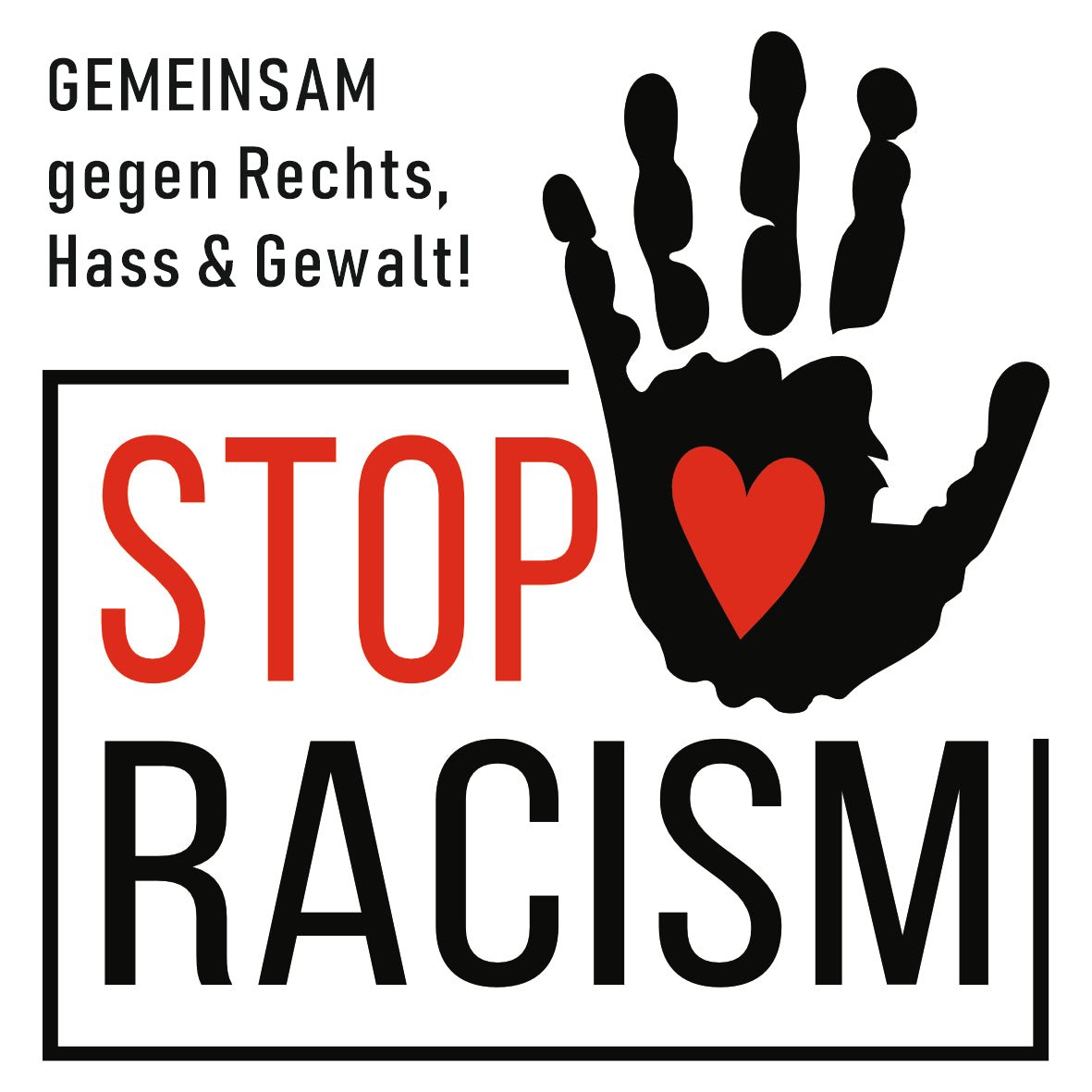 5er Set Aufkleber "No Racism" - Das kreative Statement