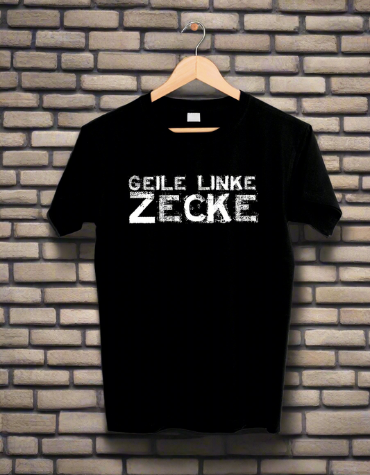 T-Shirt Jack & Jones "Geile linke Zecke" bedruckt mittels hochwertigem Siebdruck - Das kreative Statement