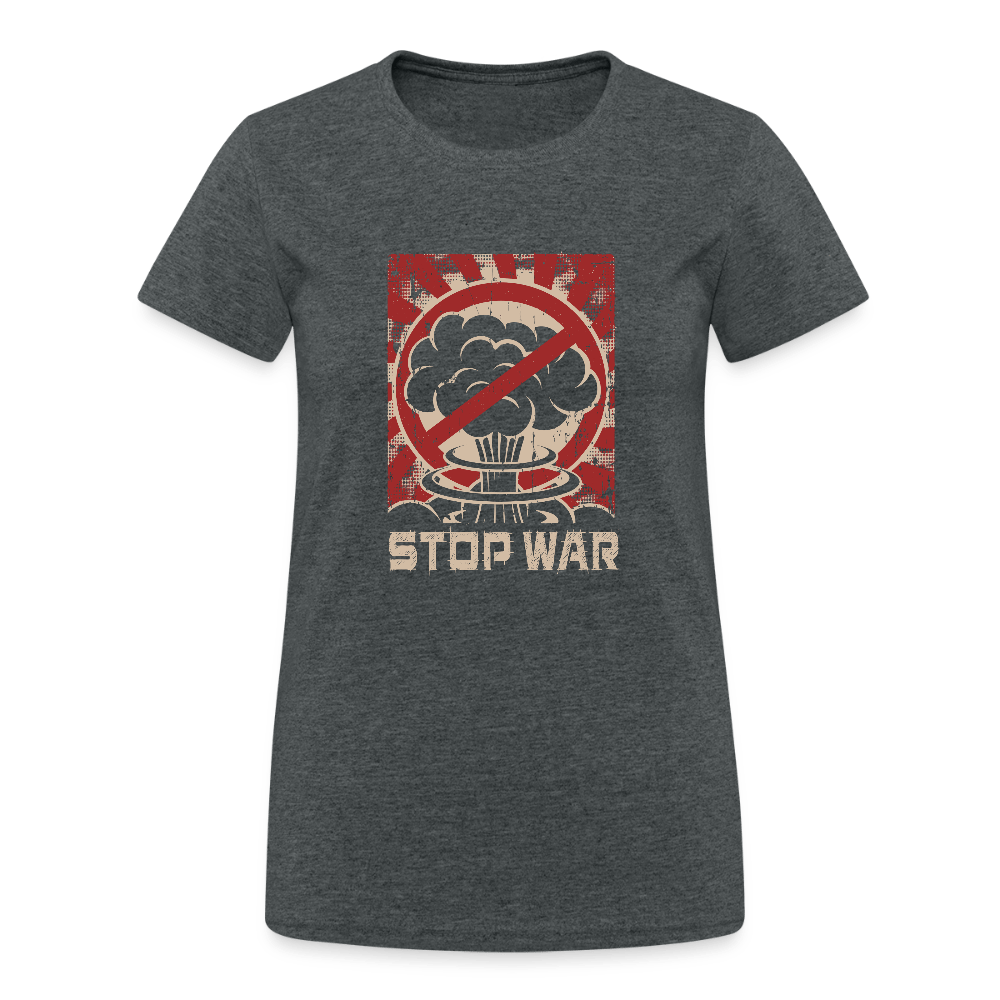 Damen T-Shirt "STOP WAR" Retro Design - Das kreative Statement