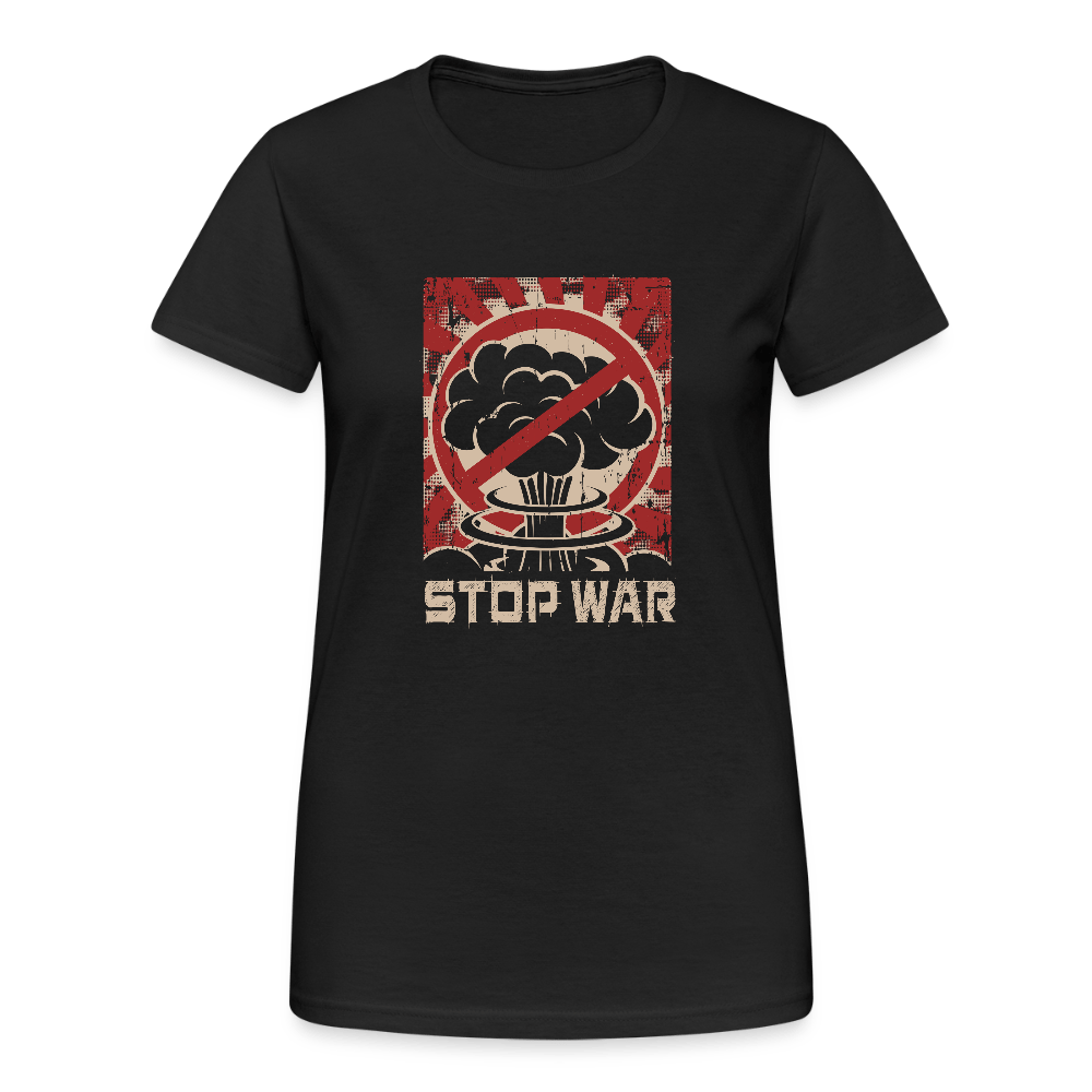 Damen T-Shirt "STOP WAR" Retro Design - Das kreative Statement