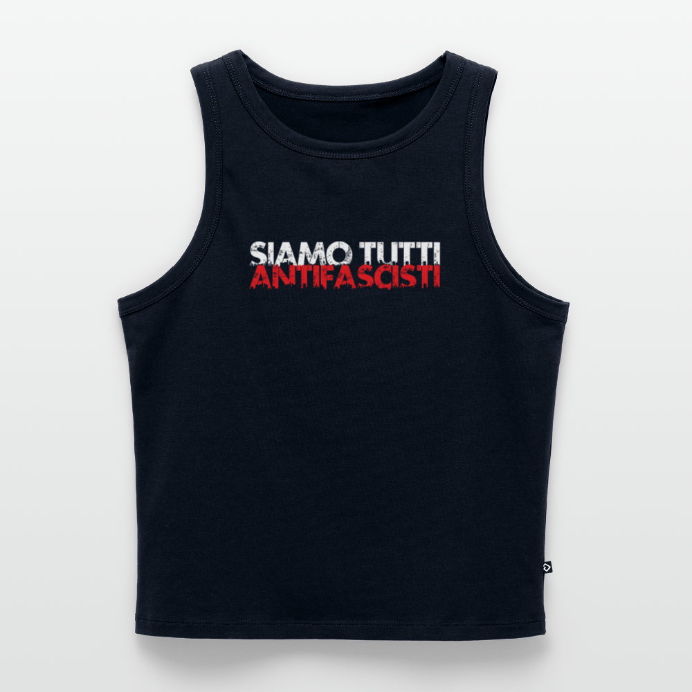 Frauen Cropped Tank Top - Siamo Tutti Antifacisti - Das kreative Statement