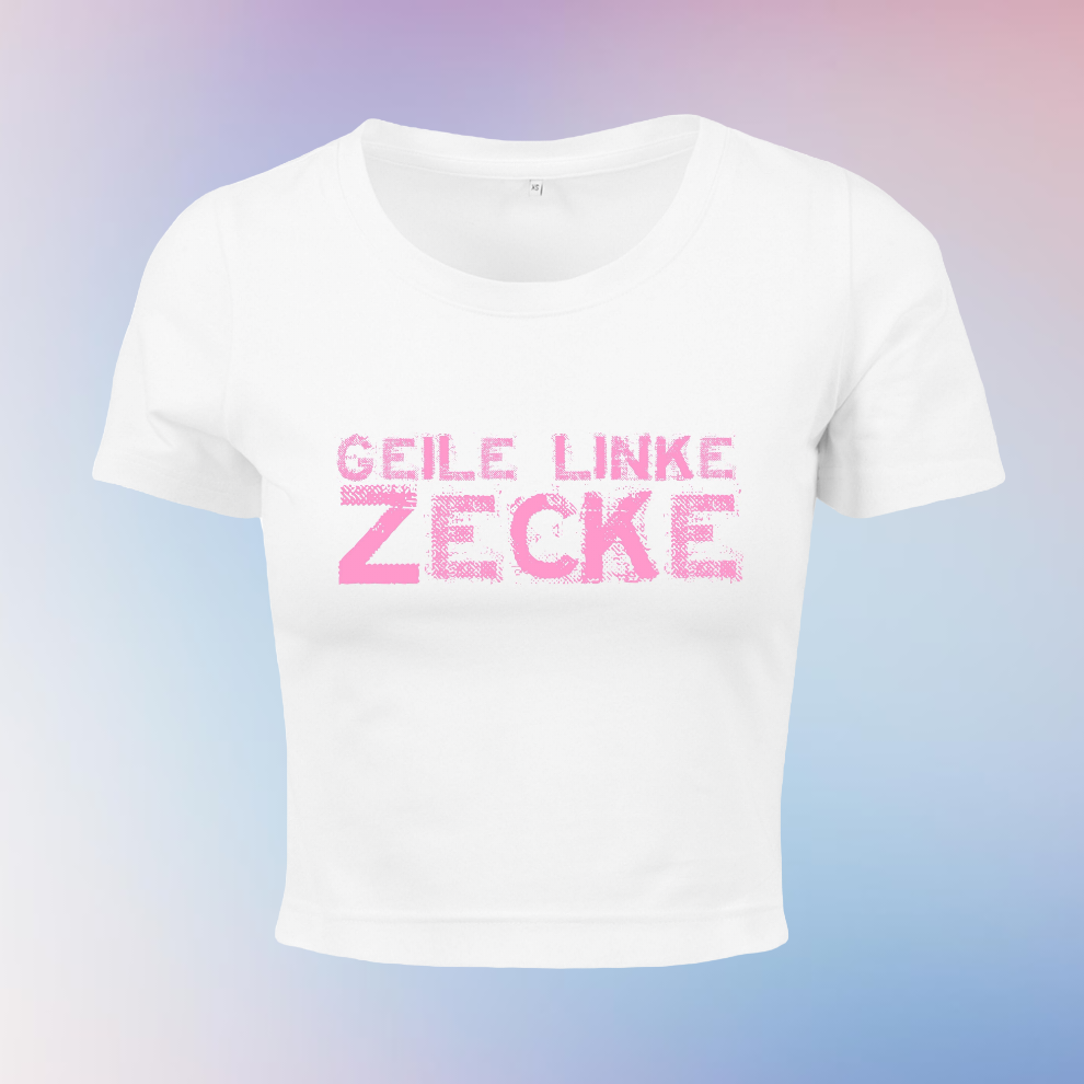 T-Shirt Ladies "Geile linke Zecke" bedruckt mittels hochwertigem Siebdruck - Das kreative Statement