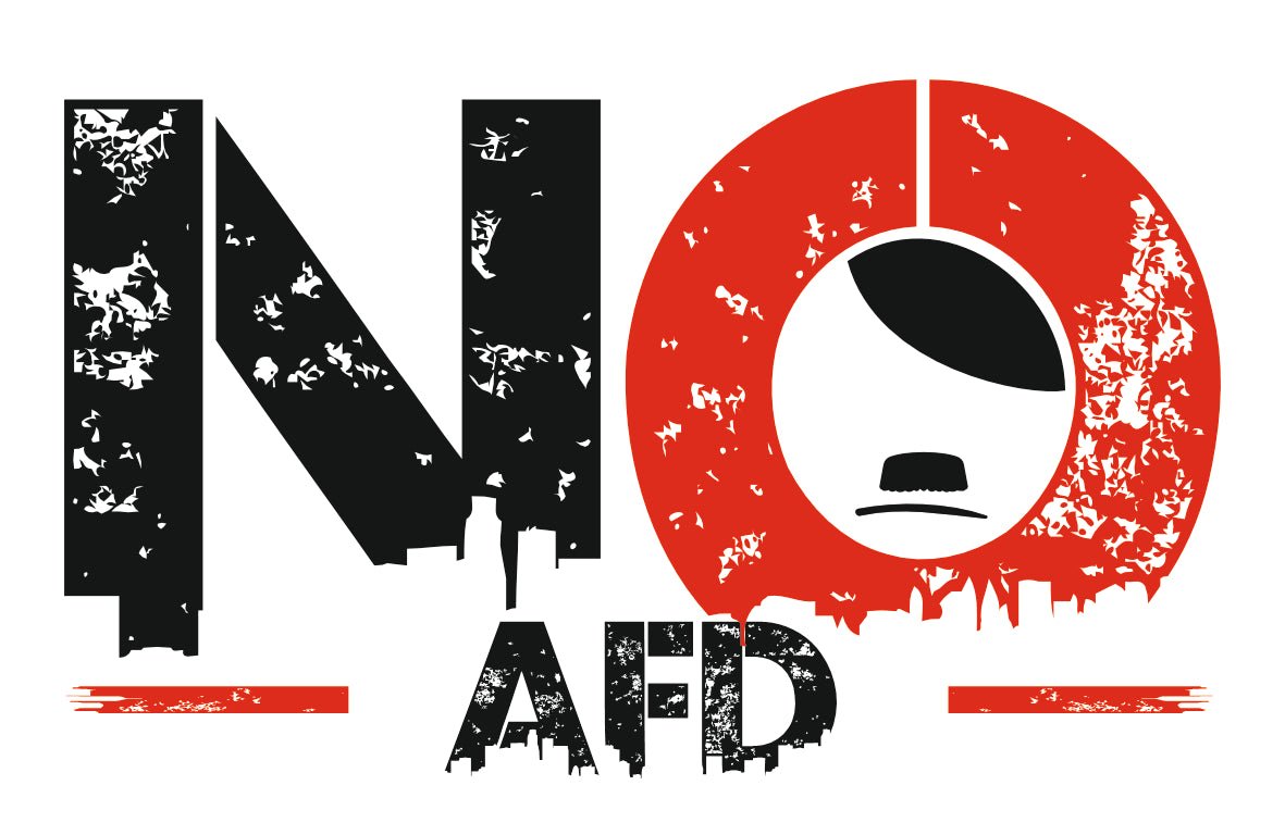 5er Set Aufkleber "No AFD" - Das kreative Statement