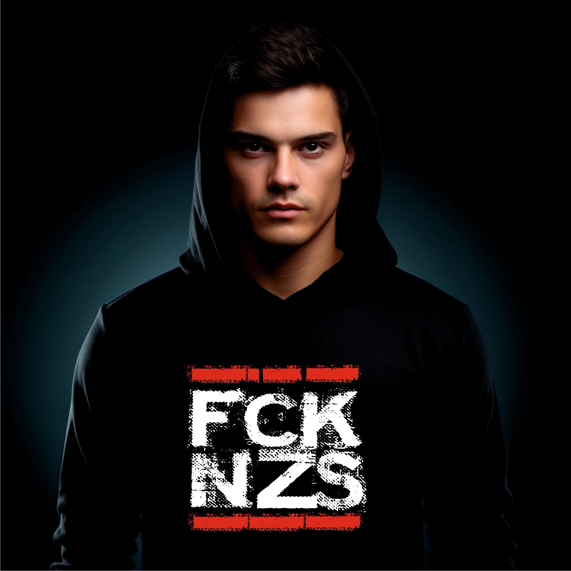 FCK NZS Hoodie bedruckt mittels Siendruck