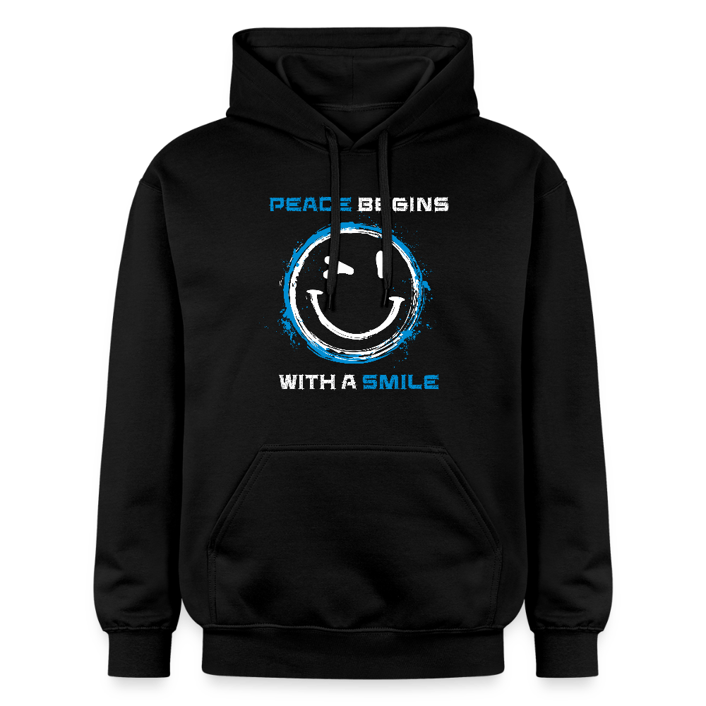 Hoodie Unisex "Peace begins with a smile" - Das kreative Statement