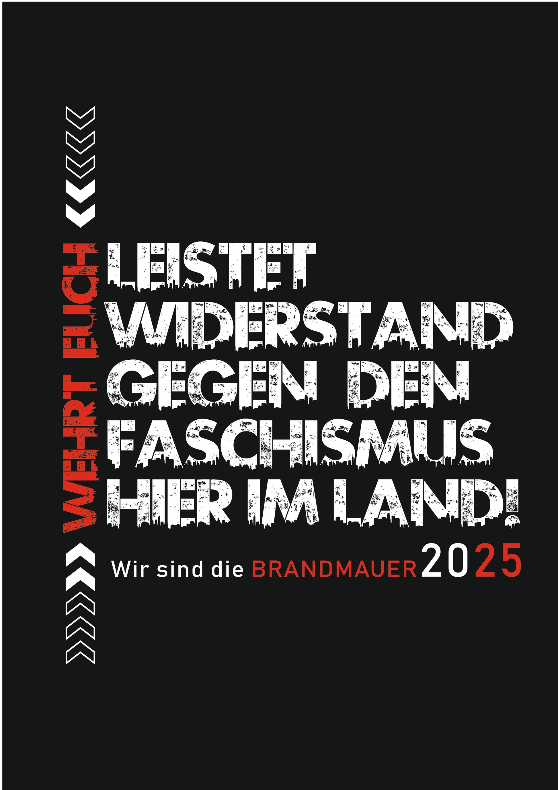 „Leistet Widerstand“ Unisex Bio Sweater| Statement gegen Faschismus - Das kreative Statement