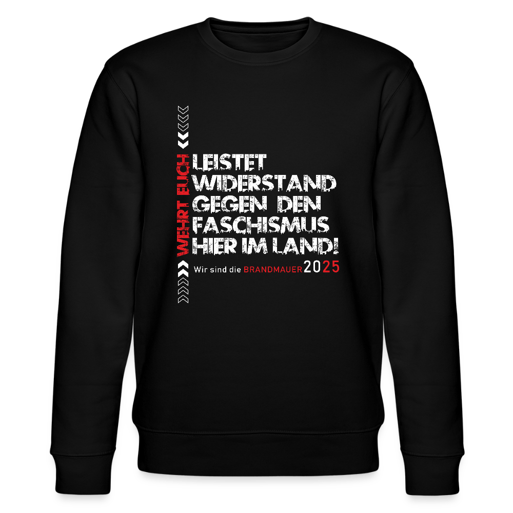 „Leistet Widerstand“ Unisex Bio Sweater| Statement gegen Faschismus - Das kreative Statement