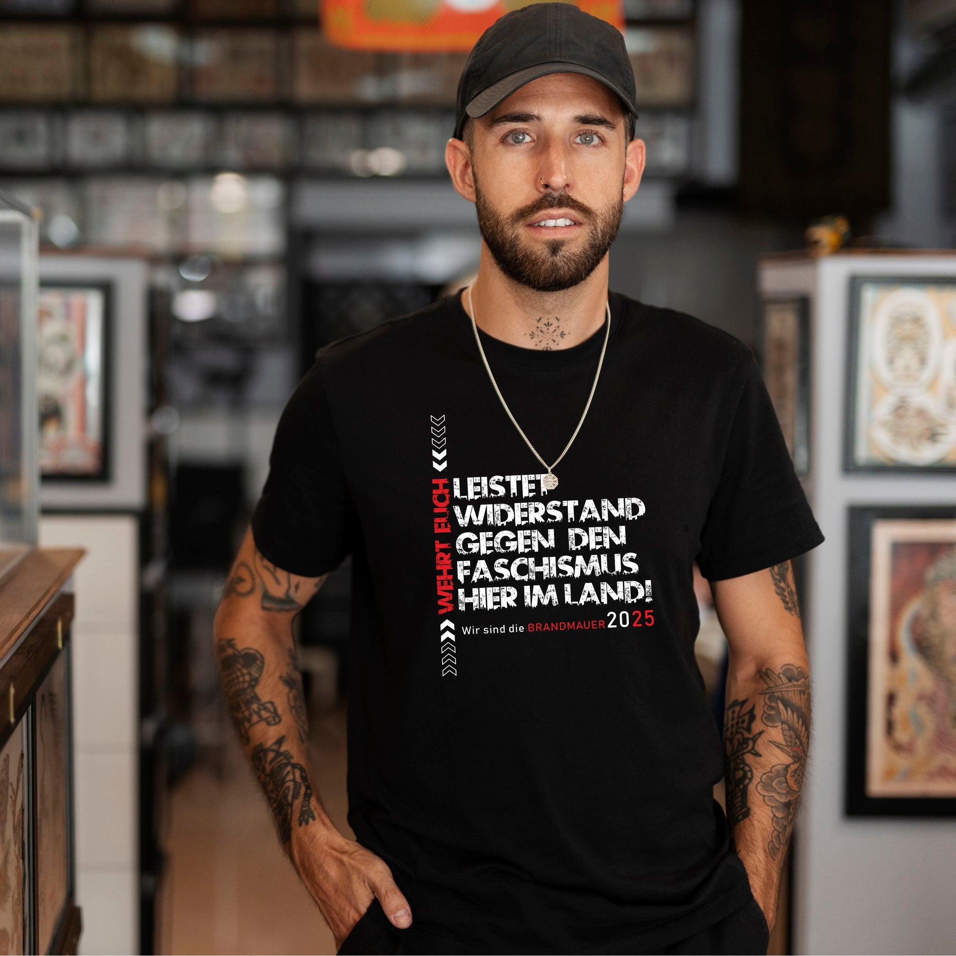 „Leistet Widerstand“ Unisex T-Shirt | Statement gegen Faschismus - Das kreative Statement