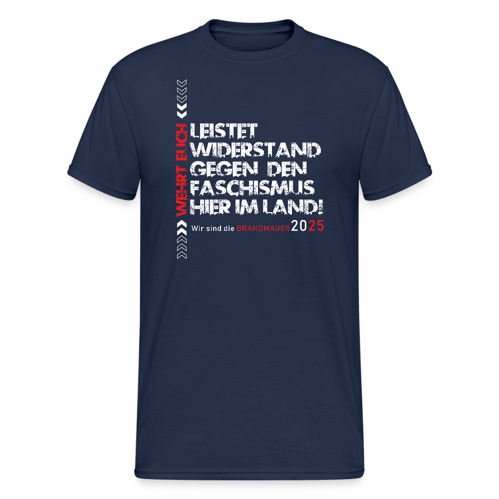 „Leistet Widerstand“ Unisex T-Shirt | Statement gegen Faschismus - Das kreative Statement