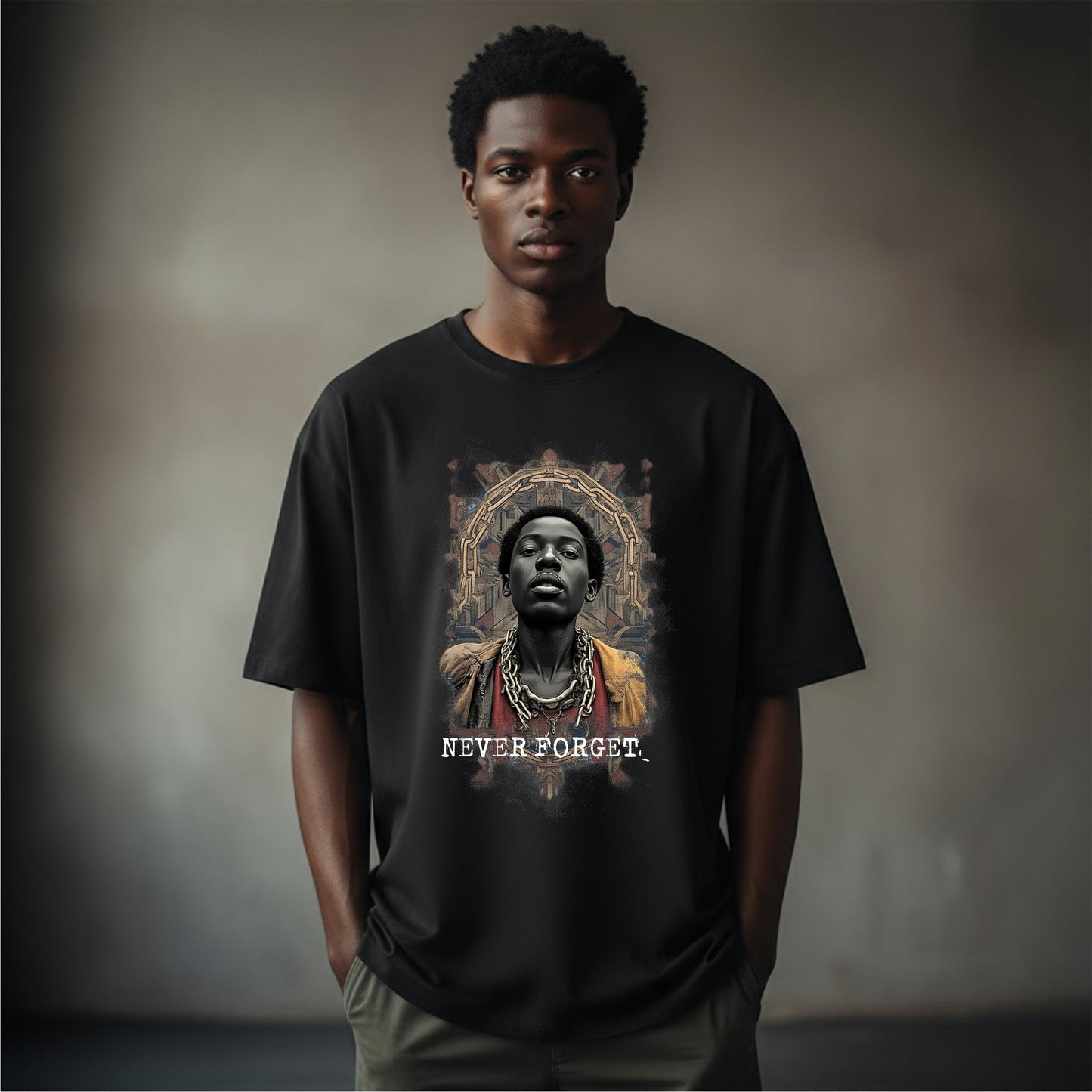 NEVER FORGET. – Black History Statement Shirt - Das kreative Statement