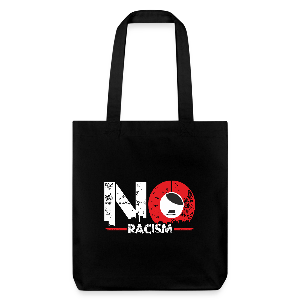 Recycelter Heavyweight Stoffbeutel - NO Racism - Das kreative Statement