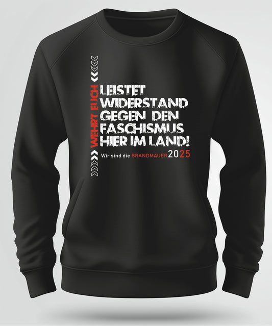 Leistet Widerstand Sweater bedruckt mittels hochwertigem Siebdruck - Das kreative Statement
