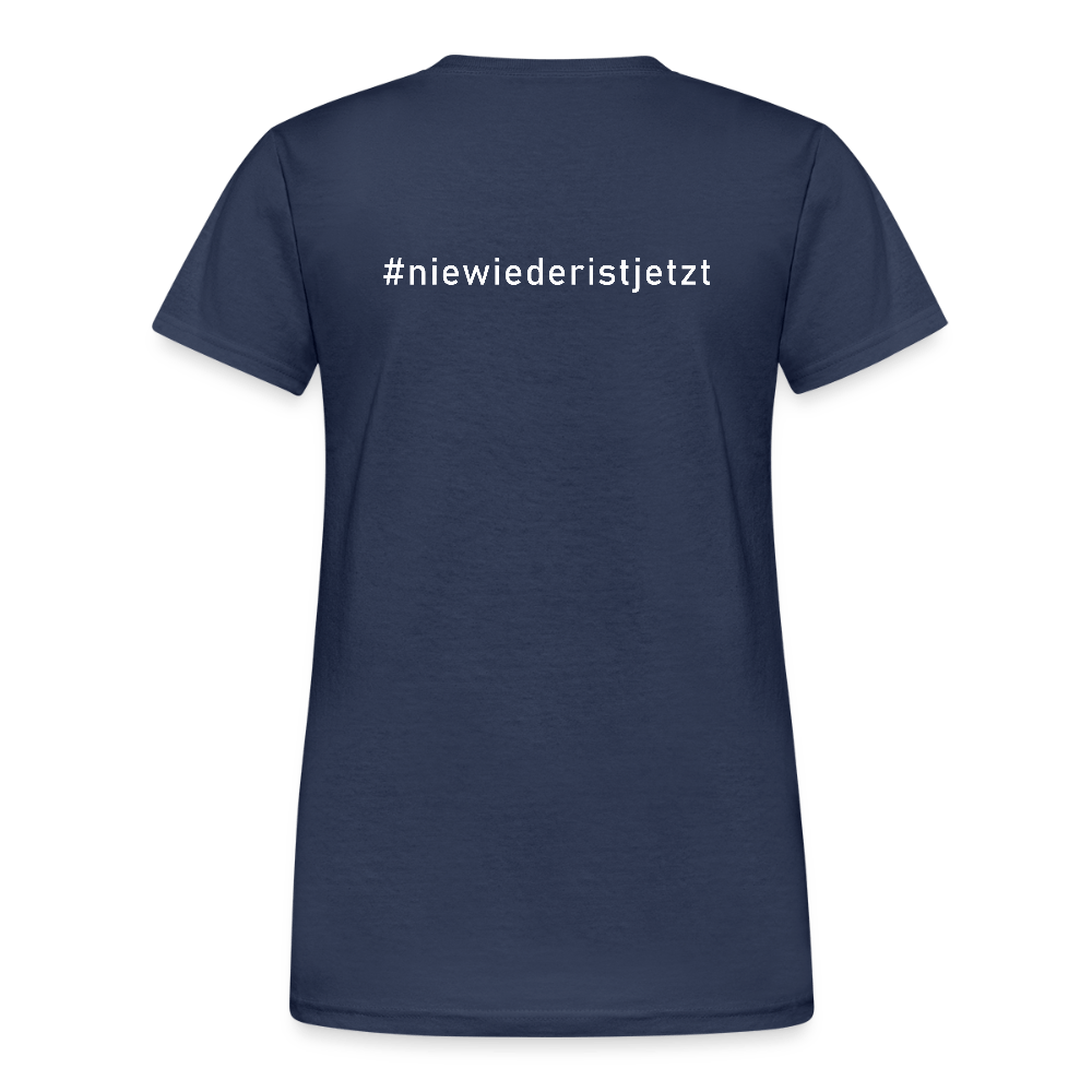 T-Shirt Damen gegen das Vergessen – „Nie wieder ist jetzt“ - Das kreative Statement