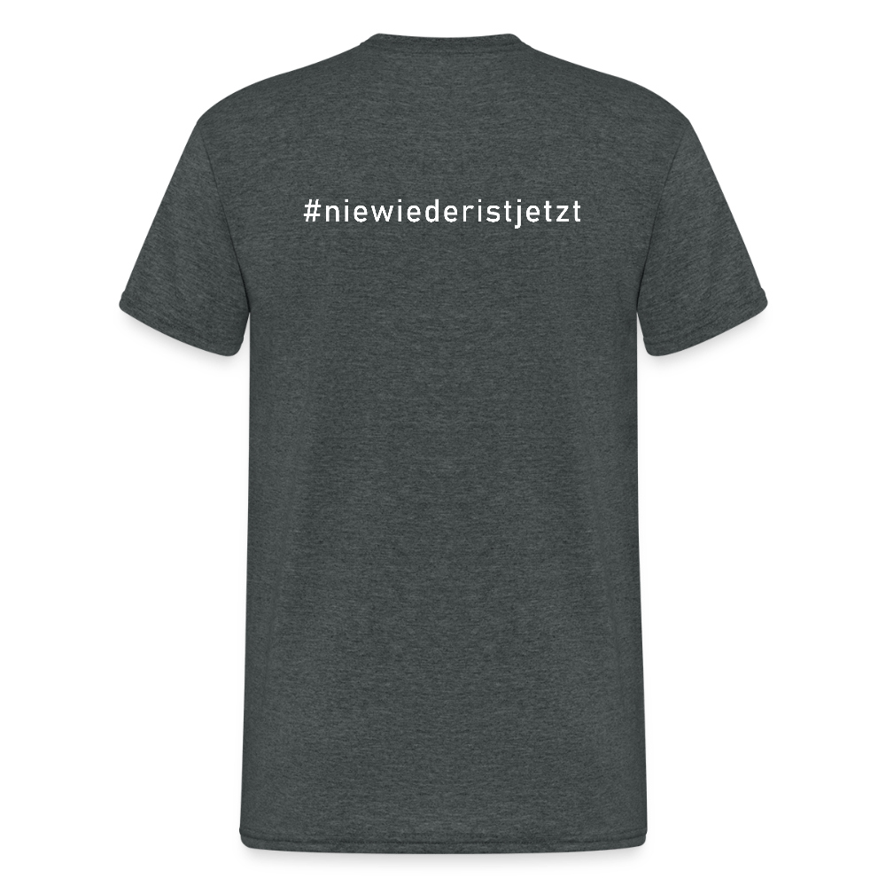 T-Shirt Unisex gegen das Vergessen – „Nie wieder ist jetzt“ - Das kreative Statement
