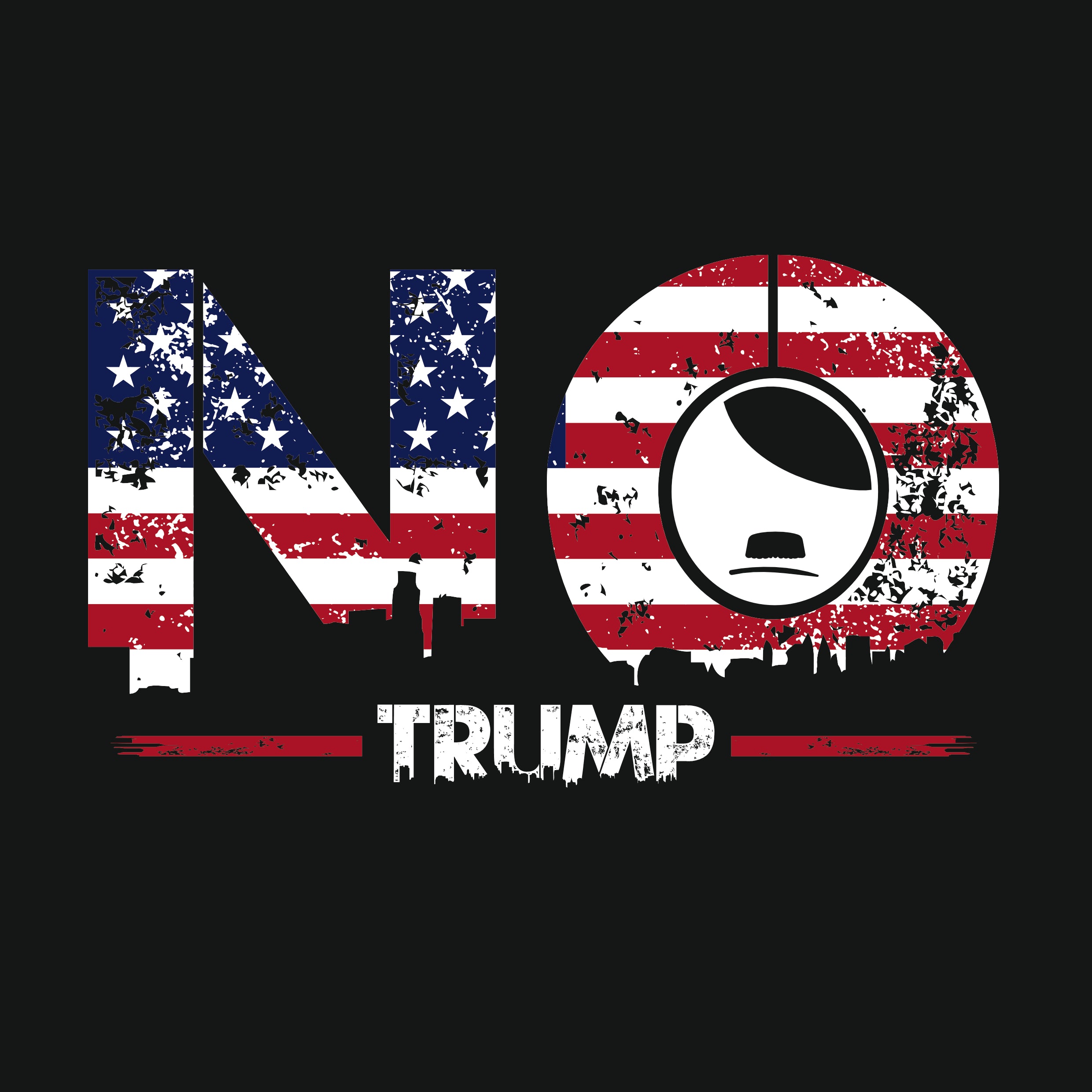 Design für T-Shirts NO TRUMP