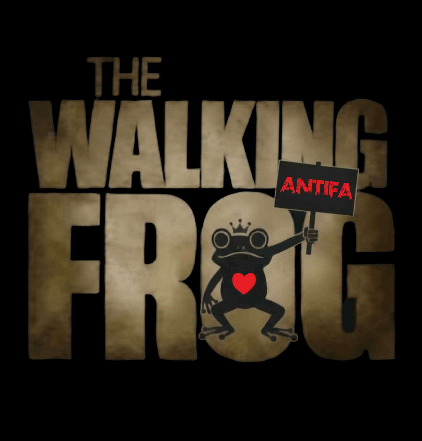 Unisex T-Shirt The Walking Frog – Antifa Statement Shirt - Das kreative Statement