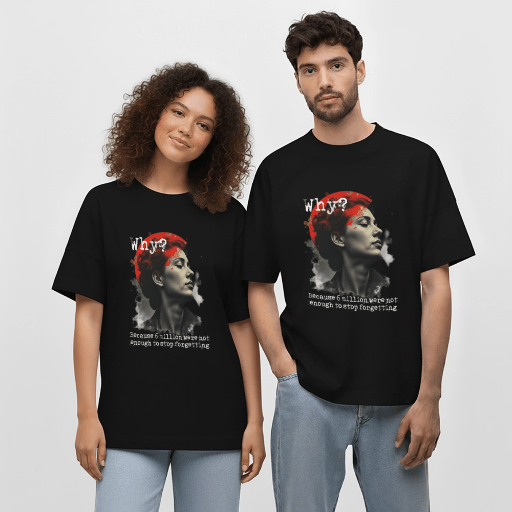 WHY? – Erinnerung gegen das Vergessen | Holocaust Statement Shirt - Das kreative Statement