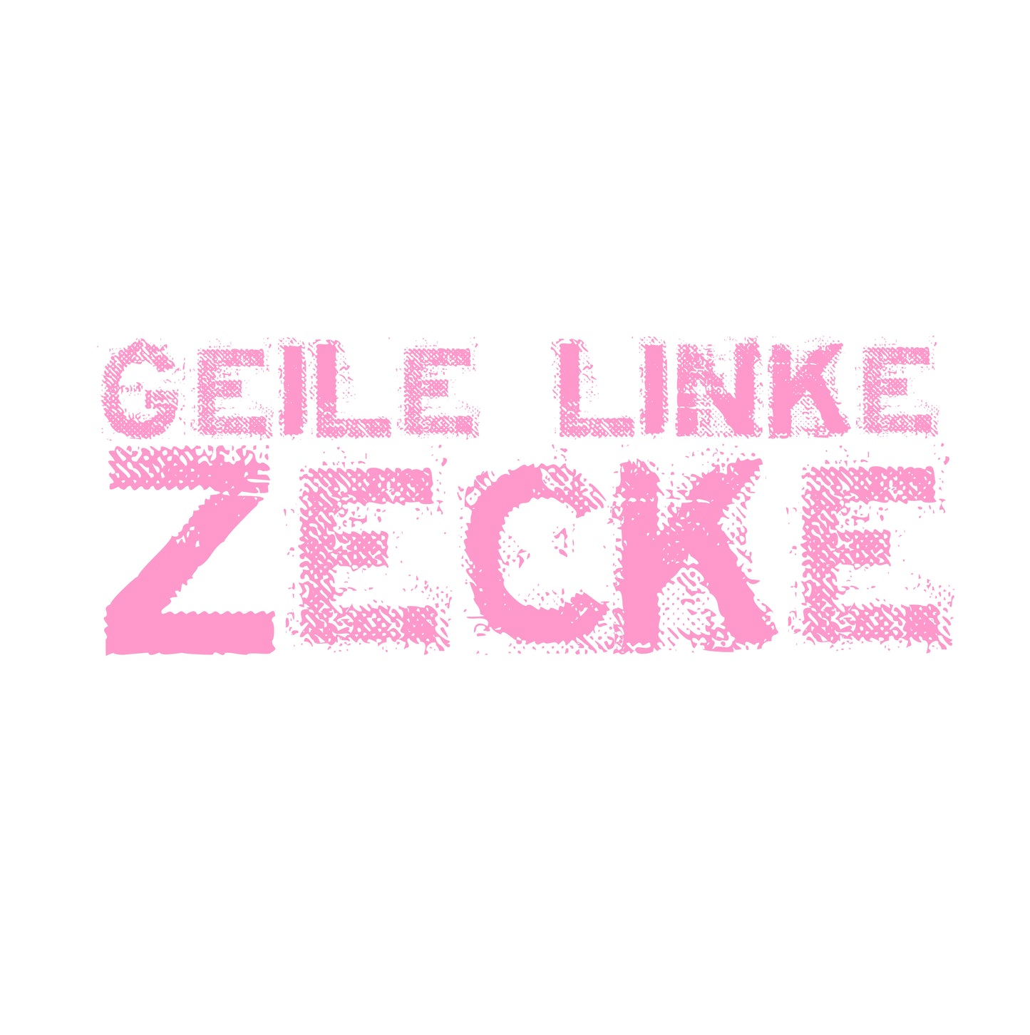 T-Shirt Ladies "Geile linke Zecke" bedruckt mittels hochwertigem Siebdruck - Das kreative Statement