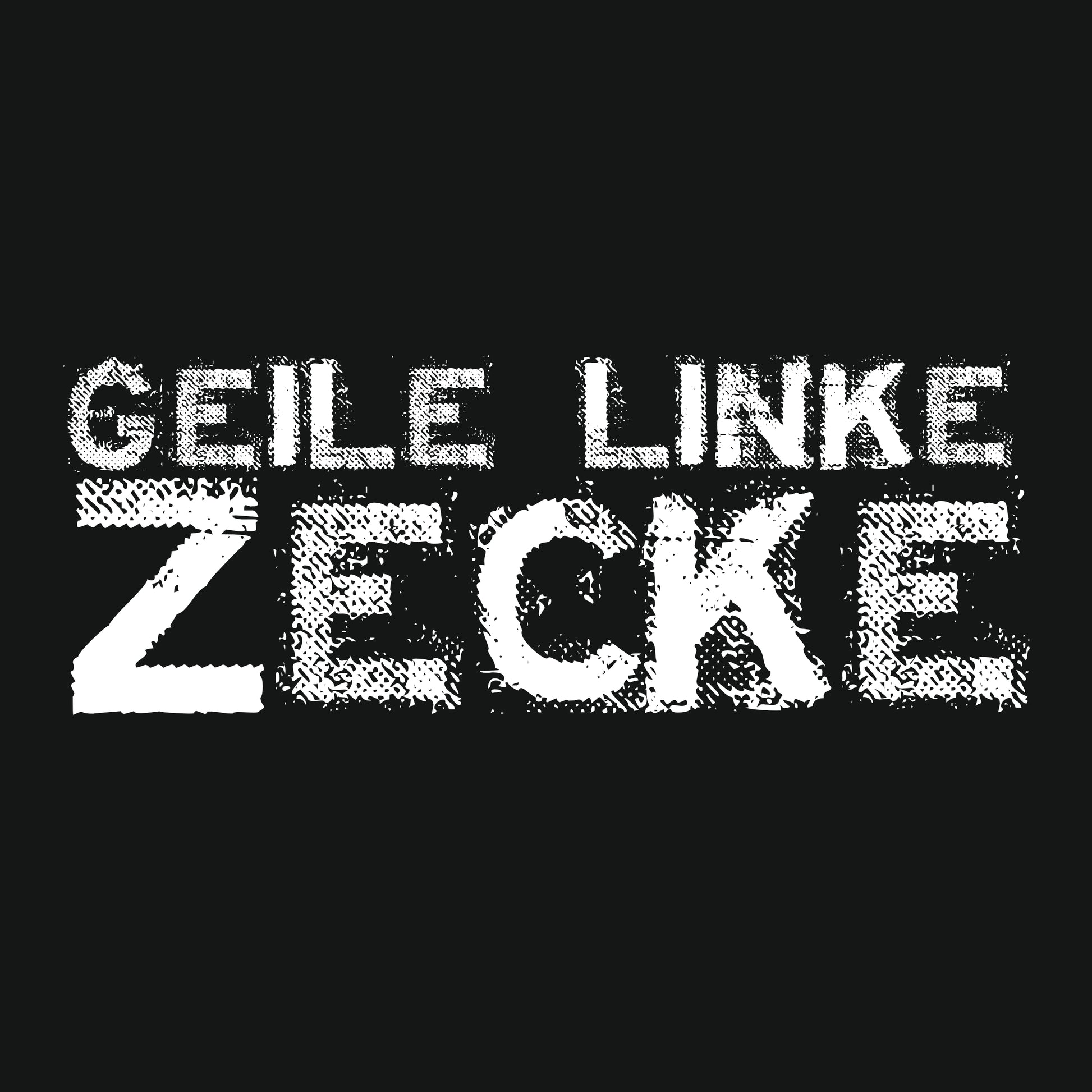 T-Shirt Jack & Jones "Geile linke Zecke" bedruckt mittels hochwertigem Siebdruck - Das kreative Statement